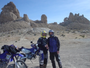 Dad and me on a ride outside of Ridgecreat in the Pinnacles.