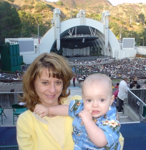 Laura and Nate at the Hollywood Bowl on September 11, 2005 for the Na Leo Pilimehana and Keali'i Reichel concert