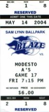 OUR FIRST CAL LEAGUE GAME OF THE SEASON - MAY 14, 2004