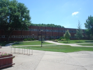 Delzell Education Building on the campus of the University of South Dakota in Vermillion.